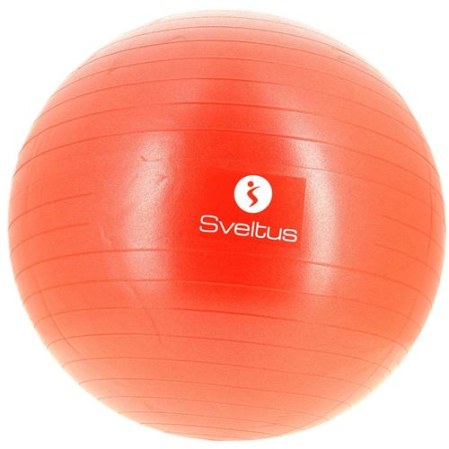 Sveltus ballon de fitness 65 cm rouge en boîte