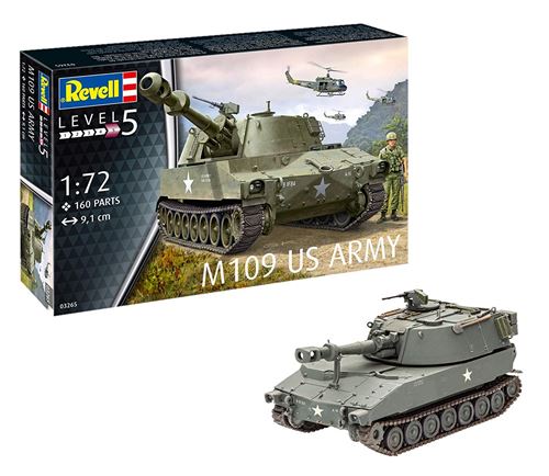 Revell-M109 US Army Maquette Char, 03265