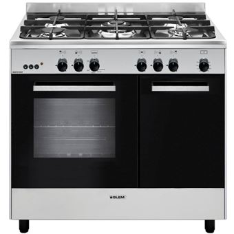 195 91 Sur Piano De Cuisson Gaz 66l 5 Feux Inox Noir Ga960pcgix Piano De Cuisson Achat Prix Fnac