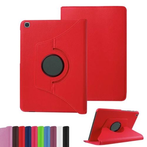XEPTIO Housse pour Samsung Galaxy TAB S6 LITE 10,4 pouces SM-P610 rotative 360 degr&eacute;s rouge