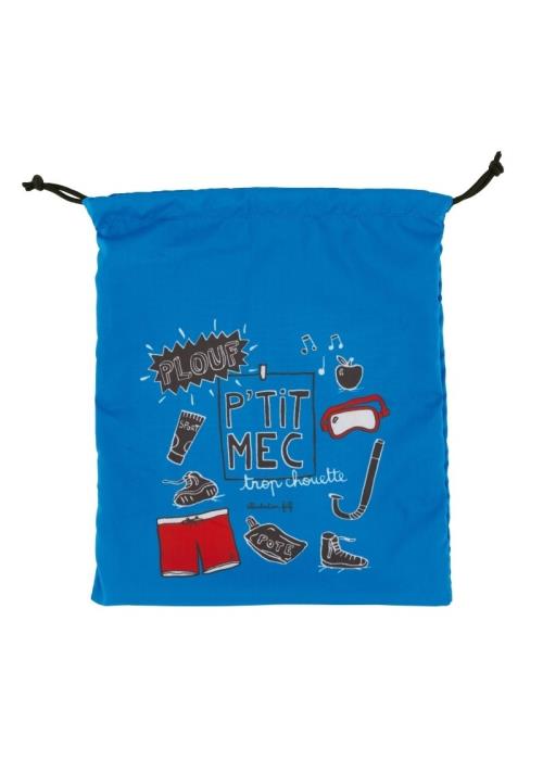 Poche à maillot de bain ZEN P'tit mec bleu