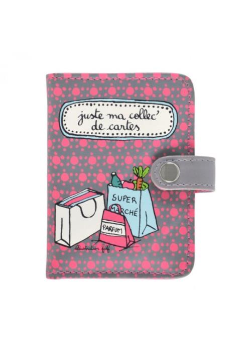 Porte-cartes FOLK Ma collec' rose