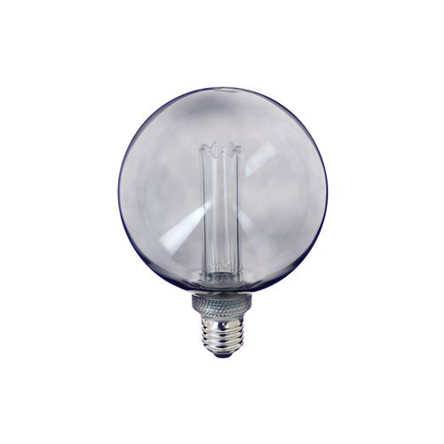 Ampoule LED déco Hologramme Globe (G125) au verre fumé, culot E27, 4W cons., 100 lumens, lumière blanc chaud