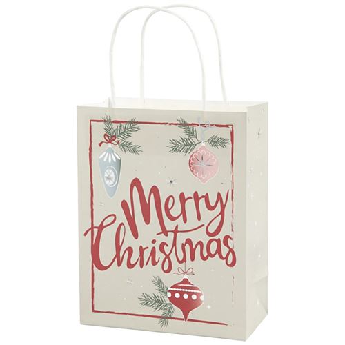 Sac en papier - Joyeux Noël - 18 x 23 cm - 3 pcs