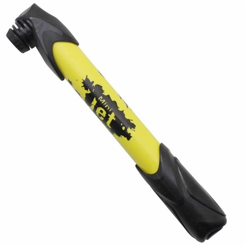 Pompe mini route-vtt zefal mini jet resine jaune 6bars l230mm vp-vs 90g avec fixation porte bidon