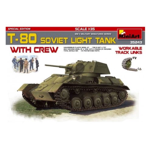 Maquette Char : T80 Soviet Light Tank Mini Art