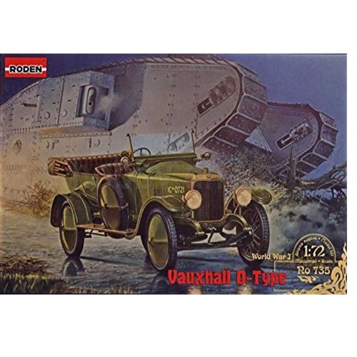 Maquette Véhicule Militaire : Vauxhall D-TYPE - 1917 Roden