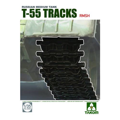 Maquette accessoire : Russian Medium tank T-55 Tracks Takom