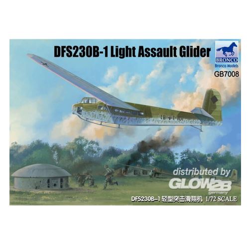 Maquette Avion : DFS230B-1 - Planeur standard de la Luftwaffe Bronco Models