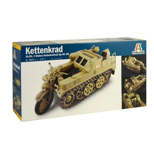 Maquette véhicule militaire : Sd.Kfz. 2 HK 101 Kettenkrad Italeri