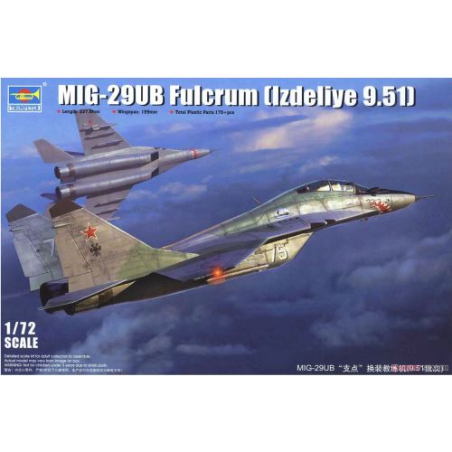 Maquette avion : MIG-29UB FULCRUM (Izdeliye 9-51) Trumpeter
