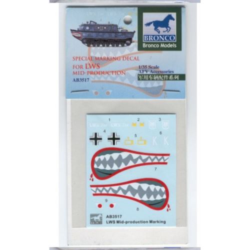 Maquette accessoire : Special Marking decal For LWS Mid-Production Bronco Models