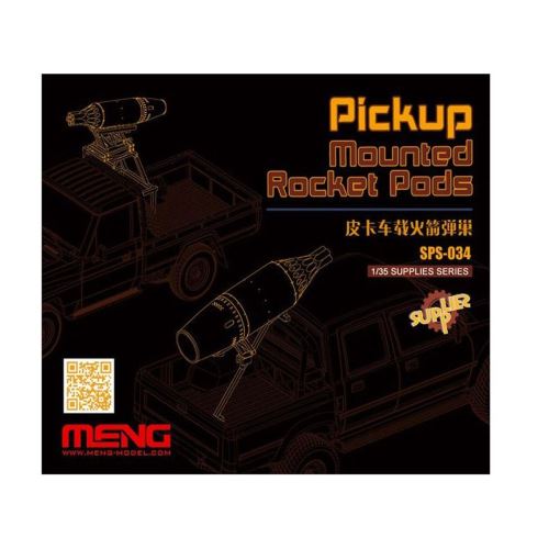 Modélisme : Pods de roquettes pour véhicules de type Pick-Up Meng