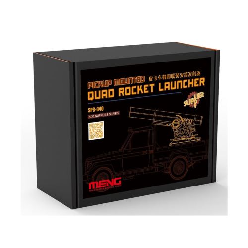Modélisme : Lance-roquettes quadruple pour véhicules de type Pick-Up Meng
