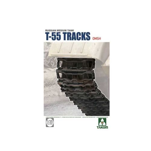 Maquette Accessoires Militaires : Set de chenilles maillons pour T-55 Type OMSH Takom