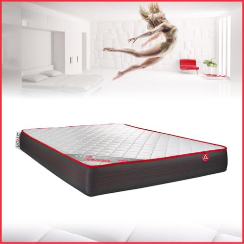 Matelas Vitalit Matelas 180 x 200 cm mousse mmoire de forme vitalmemo one - 24 cm - ferme - zones de confort : 3 zones