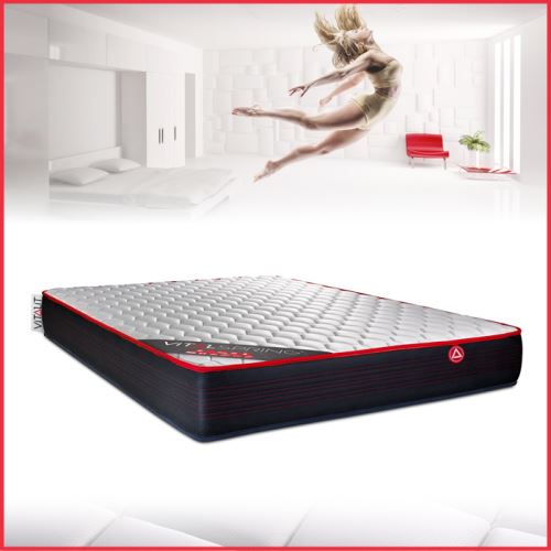 Matelas Vitalit Matelas vitalspring 160x200 ressorts ensachés 3 zones ultra épaisseur
