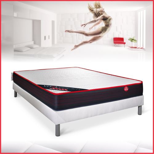Ensemble Matelas Sommier 160x200 cm - Vitalpower