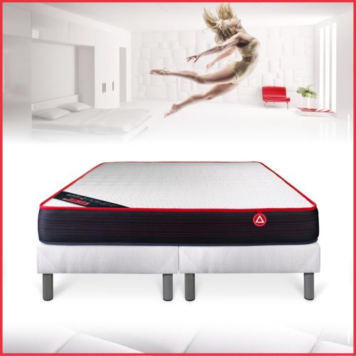 Ensemble Matelas Sommier 2x100x200 cm - Vitalpower