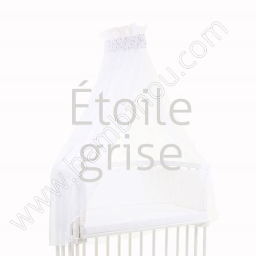 Ciel de lit étoile grise pour lit Berceau cododo Babybay