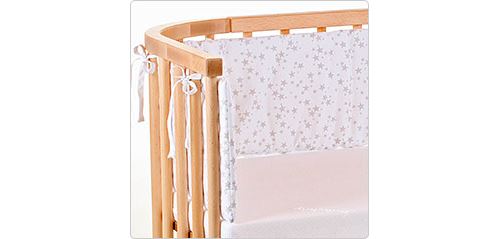 Tour de lit Cododo Babybay Maxi/boxspring Etoile grise