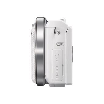 Sony NEX-5RL Blanc + Obj. Stabilisé Sony E 16 - 50 mm f/3.5 - 5.6 – WiFi intégré