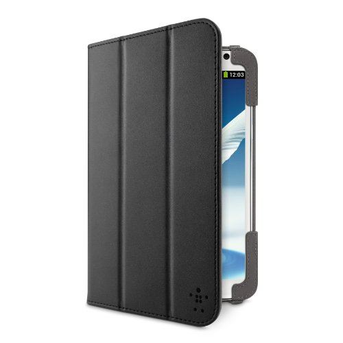 Belkin f7p111vfc00 tri fold housse folio pour samsung galaxy tab 3 7'' noir - noir