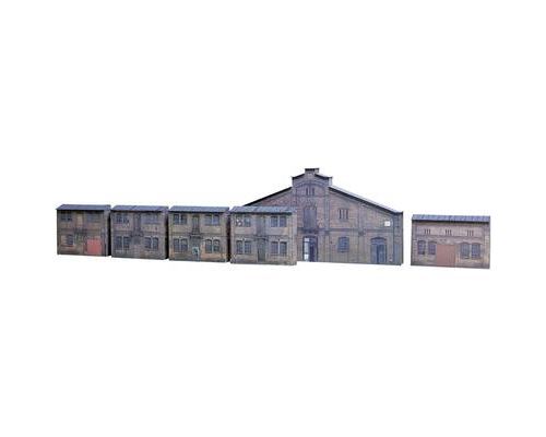 Auhagen Lot En Relief H0/Tt Avec 6 Façades Industrielles
