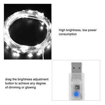0€01 sur Guirlande lumineuse LED lampe de recharge décor de fête avec  télécommande sans pile (blanc) - Luminaires extérieur - Achat & prix