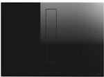 Elica NikolaTesla FIT BL/A/70 - Table de cuisson à induction - 4 plaques de cuisson - Niche - largeur : 56 cm - profondeur : 49 cm - classe A - noir avec échappement par aspiration descendante (extraction et recirculation avec kit de recirculation suppl