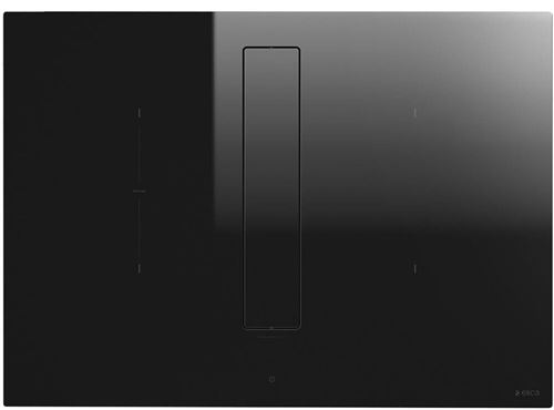 Elica Nikolatesla Fit Bl/A/70 - Table De Cuisson À Induction - 4 Plaques De Cuisson - Niche - Largeur : 56 Cm - Profondeur : 49 Cm - Classe A - Noir Avec Échappement Par Aspiration Descendante (Extraction Et Recirculation Avec Kit De Recirculation Suppl