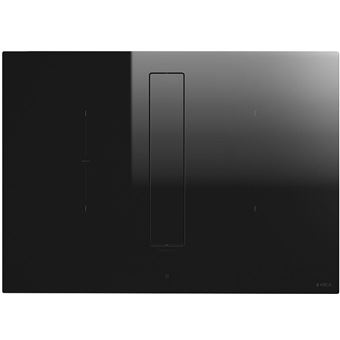 Elica NikolaTesla FIT BL/A/70 - Table de cuisson à induction - 4 plaques de cuisson - Niche - largeur : 56 cm - profondeur : 49 cm - classe A - noir avec échappement par aspiration descendante (extraction et recirculation avec kit de recirculation suppl