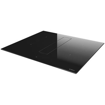 Elica NikolaTesla FIT BL/A/70 - Table de cuisson à induction - 4 plaques de cuisson - Niche - largeur : 56 cm - profondeur : 49 cm - classe A - noir avec échappement par aspiration descendante (extraction et recirculation avec kit de recirculation suppl