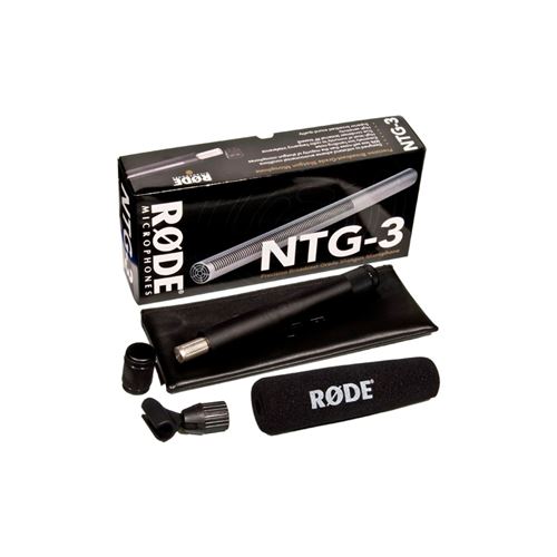 Rode NTG3 Broadcast Quality Shotgun Condenser Microphone (Black)