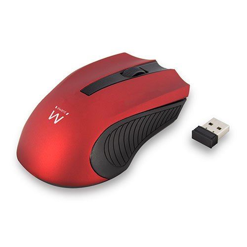 Ewent Ew3227 Souris Sans Fil 1000 Dpi Rouge