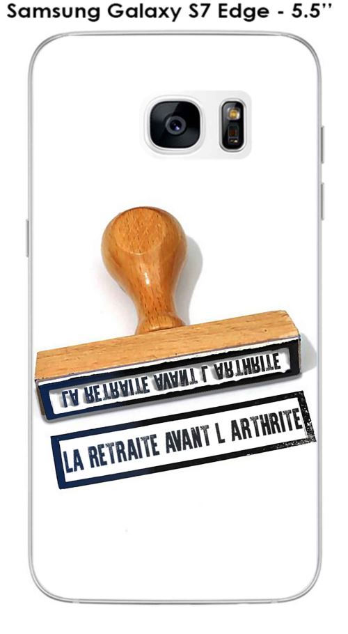Onozo - Coque Samsung Galaxy S7 Edge - 5.5  - SM-G935 design Tampon La retraite avant