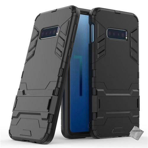 Housse etui coque rigide anti choc pour Samsung Galaxy S10e + film ecran - NOIR - htdmobiles