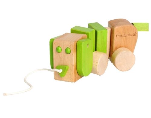 Everearth Corde en bois pour chien de trait 18 cm vert junior