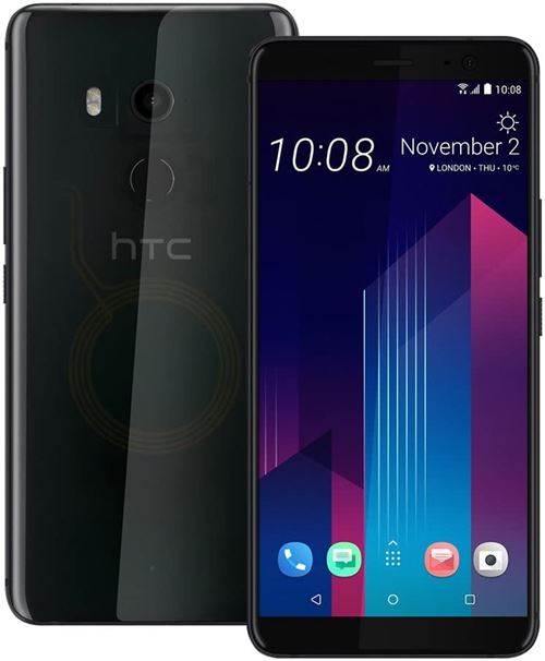 Smartphone-HTC U11+ 12MP 64G 6pouces-Noir translucide