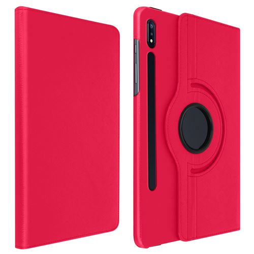 Avizar Étui pour Samsung Galaxy Tab S7 11.0 et Tab S8 Fonction Support Rotatif 360° Fuschia