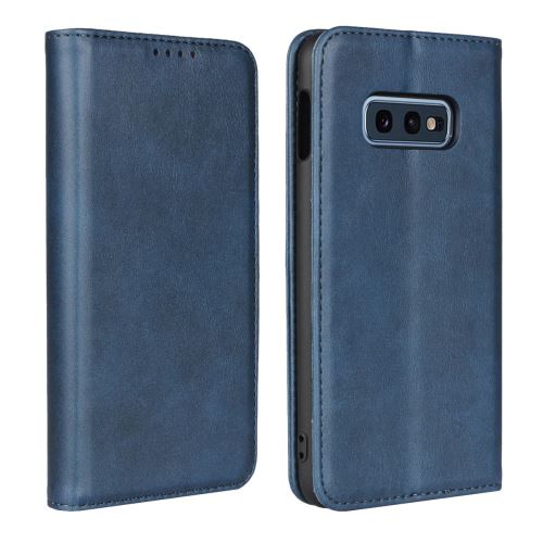 Etui en PU support auto-absorbé bleu pour votre Samsung Galaxy S10e