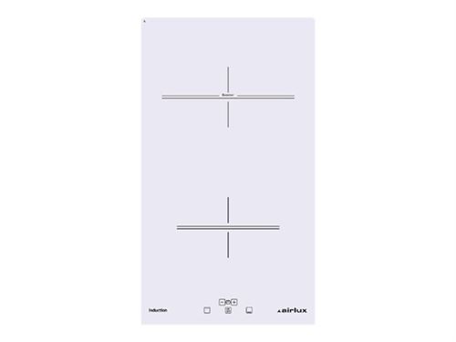 Airlux ATI322BK - Table de cuisson à induction - 2 plaques de cuisson - Niche - largeur : 27 cm - profondeur : 49 cm - noir