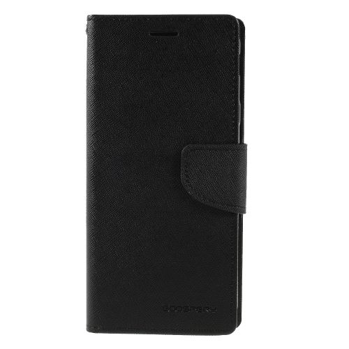 Etui en PU agenda élégant tout noir pour votre Samsung Galaxy J4 Plus