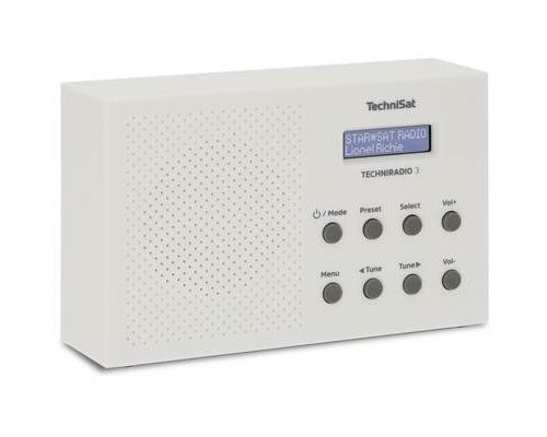 TechniSat TechniRadio 3 - DAB draagbare radio - 1 Watt - wit