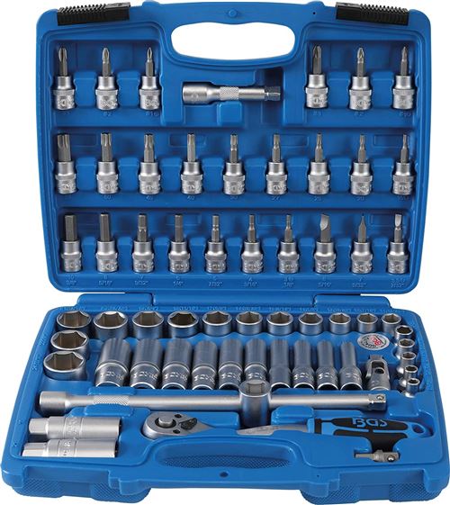Bgs 2218 Coffret De Douilles Six Pans 10 Mm (3/8) 61 Pièces