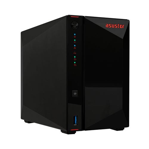 ASUSTOR Nimbustor 2 AS5202T - NAS-server - 2 bays - SATA 6Gb/s - RAID 0, 1, 5, 6, 10, JBOD - RAM 2 GB - 2.5 Gigabit Ethernet - iSCSI ondersteuning