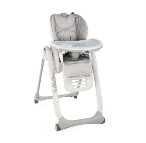 Chicco chaise haute Polly2 Start 110 cm acier gris