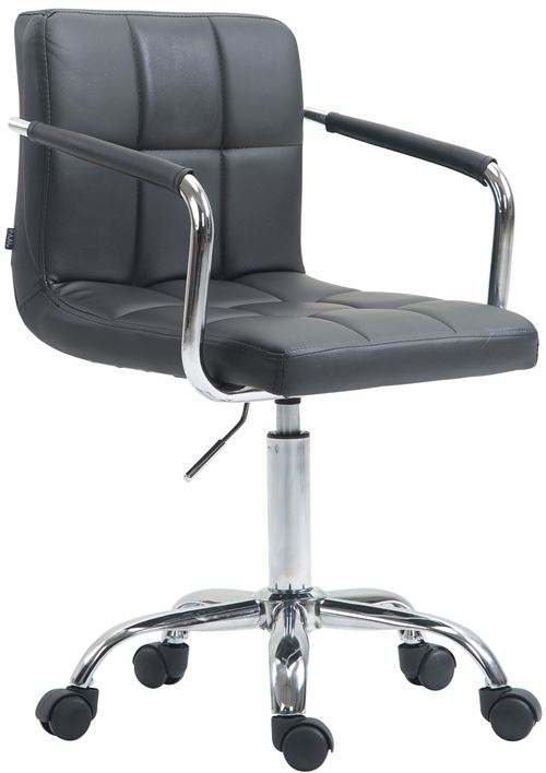 CLP Fauteuil de bureau Lucy V2 en similicuir  Gris
