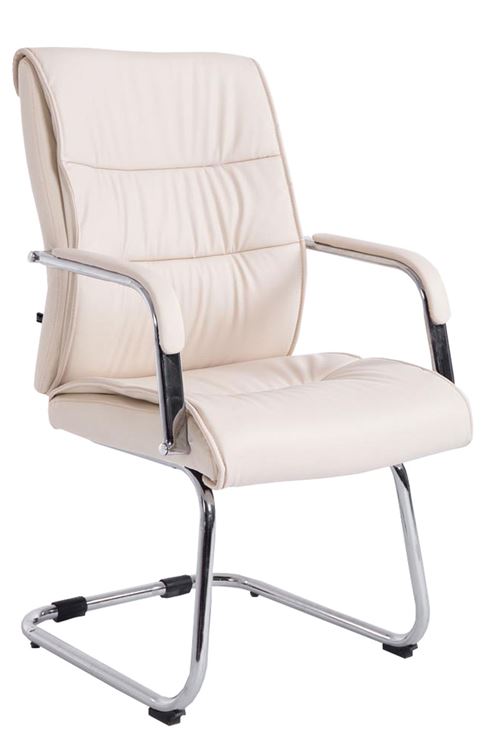 Chaise oscillante Sievert en similicuir , Crème