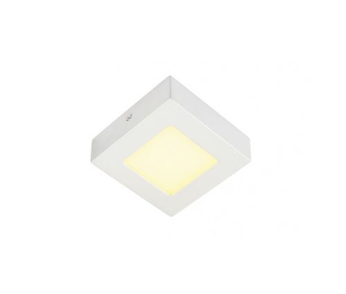 SENSER 6, applique et plafonnier, carré, blanc, 6W, LED 3000K - Slv - Blanc